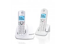Alcatel F390 Duo Téléphone Sans Fil Sans Répondeur Blanc Gris
