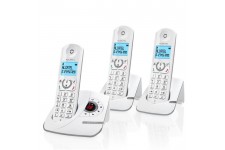 Alcatel F390 Trio Téléphone Sans Fil Répondeur Blanc Gris