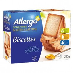 ALLERGO Biscottes diététiques sans gluten - 250 g