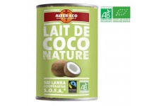 ALTER ECO Lait de Coco Nature Bio 400ml