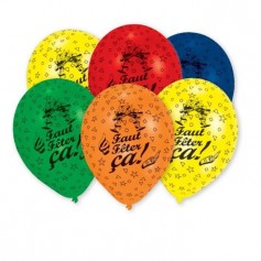 AMSCAN Lot de 6 Ballons en latex imprimé Faut Feter Ça - 25,4 cm/10''
