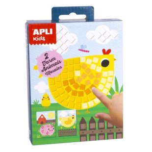 APLI Mini kit mosaique Animaux de la ferme - En mousse
