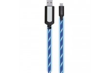 APM - Câble USB/Micro USB lumineux - LED Bleu 1 metre