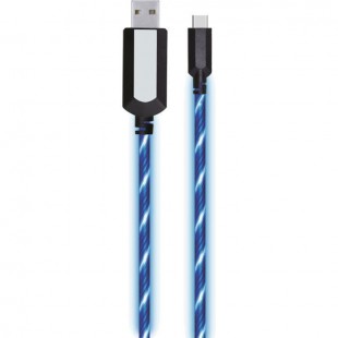 APM - Câble USB/USB-C lumineux - LED Bleu 1 metre