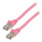 Valueline FTP CAT 6 network cable 1.00 m pink