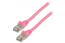 Valueline FTP CAT 6 network cable 1.00 m pink
