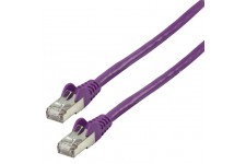 Valueline FTP CAT 6 network cable 0.50 m purple