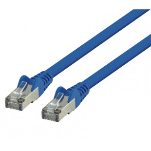 Valueline FTP CAT6 flat network cable 0.50 m blue