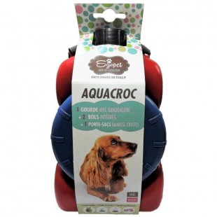 AQUACROC Kit de voyage M - Divers coloris - Pour chien