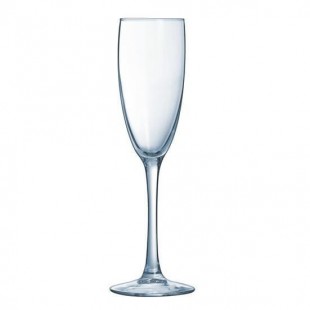 ARCOROC Boîte de 6 flutes a champagne Vina 19 cl transparent