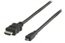 Valueline micro HDMI high speed with ethernet cable - 1m