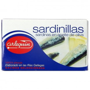 ARLEQUIN Sardine a l'huile d'olive - 10 / 14 - 120 g