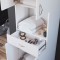 ARMANDO Armoire de salle de bain L 50 cm - Blanc Mat