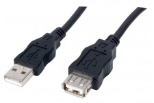 CABLE USB 2.0 A MALE - USB A FEMELLE 3M