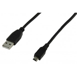 Câble USB 2.0 mâle - mini USB - 1.8m