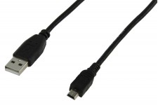 Valueline USB 2.0 kabel A male - mini USB black 3.00 m