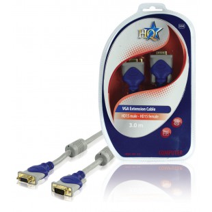 HQ standard VGA extension cable 3.00 m