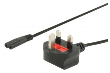 Valueline power cable UK plug - IEC320 C7 - 2.5m