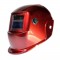 AWELCO Cagoule de soudure LCD rouge a teinte variable 9/13 - adaptée au soudage MAG MIG MMA PLASMA et TIG