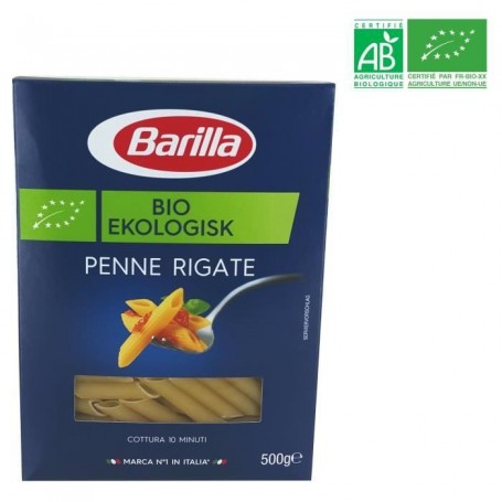 BARILLA Penne Rigate - BIO - 500 g - Fabriqué en Italie