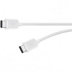 BELKIN Câble de charge avec connecteur USB C 2.0 / 3.A / 60W / 1,8M - Blanc