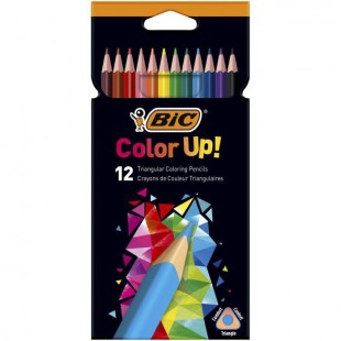 BIC Color Up Crayons de Couleur - Coloris Assortis, Etui Carton de 12