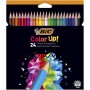 BIC Color Up Crayons de Couleur - Coloris Assortis, Etui Carton de 24
