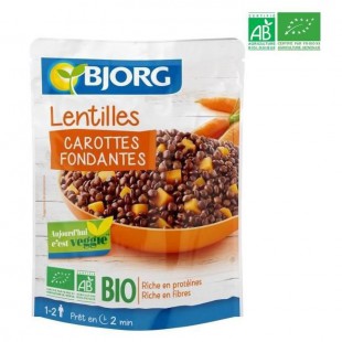 BJORG Lentilles carottes bio - 250 g