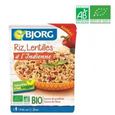 BJORG Riz Lentilles a l'Indienne Bio 220g