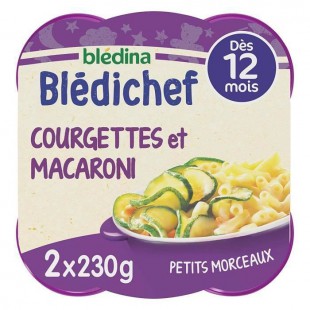 BLEDICHEF Courgettes et macaronis 2x230g
