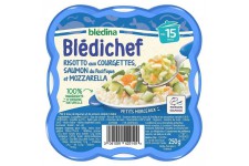 BLEDICHEF Risotto courgettes saumon et mozzarella 250g