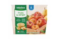 BLEDINA - Coupelles fruits du verger 8x100g
