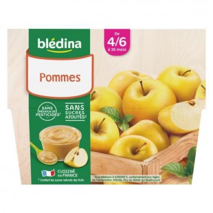 BLEDINA - Coupelles pomme 4x100g