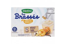 BLEDINA - Les brassés abricot vanille 6x95g
