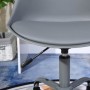 BLOKHUS Chaise de bureau réglable en hauteur - Simili Gris - L 40 x P 3 x H 80-88 cm
