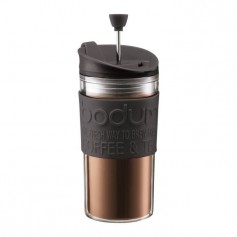 BODUM TRAVEL PRESS Mug a piston isotherme - 0,35 L - Noir