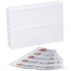 Boîte lumineuse a message Lightbox - Format A5 - 21 x 15 x 4 cm - 8 LED avec 100 caracteres - Blanc