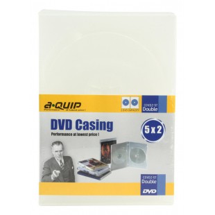 Aquip 13mm DVD case double 5 pieces