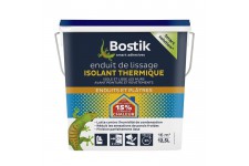BOSTIK Pâte Enduit de Lissage Isolant Thermique Pret a l'emploi - 12,5L