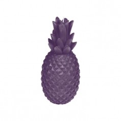Bougie ananas H 20,5 cm Violet
