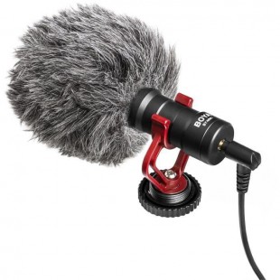 BOYA MM1 Microphone hyper compact Cardioide a condensateur - Câble de sortie TRS & TRRS