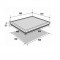 BRANDT BPI6310B - Table de cuisson induction - 3 zones - 4600W - L58 x P51cm - Revetement verre - Noir
