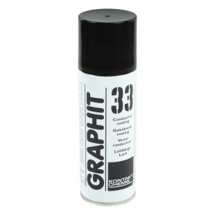 Bombe vernis conducteur noir au graphite 200ml