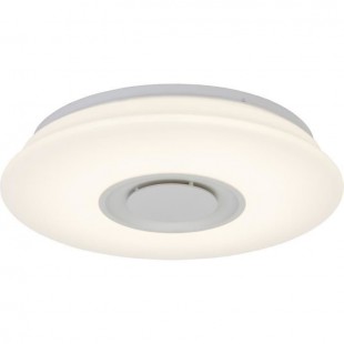 BRILLIANT Plafonnier LED Bluetooth Donata - Haut parleur - Ø36 cm - Blanc
