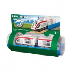 BRIO World - 33890 - Train de Voyageurs et Tunnel