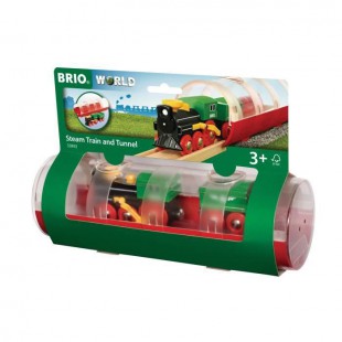 BRIO World - 33892 - Train a Vapeur et Tunnel