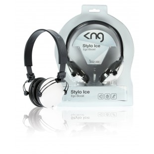 KNG casque Stylo - ego boost (blanc)