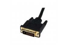 Câble adaptateur de 20 cm HDMI vers DVI-D - Câble adaptateur vidéo de 20 cm HDMI vers DVI-D - HDMI femelle vers DVI mâle