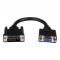 Câble adaptateur DVI vers VGA de 20cm - M/F - Noir - Convertisseur DVI-I vers HD15 de 20 cm - M/F - DVIVGAMF8IN
