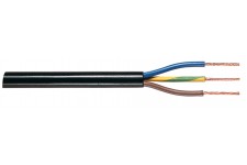 Tasker supply cable with ground 3 x 1.00 mm² on reel 100 m zwart
